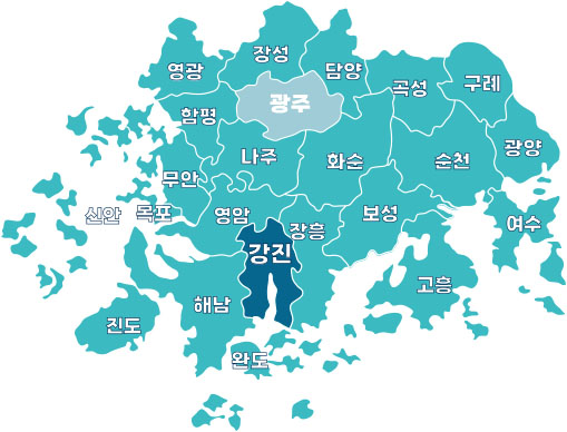 전라남도 농아인협회 시군지회 안내