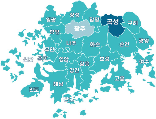 전라남도 농아인협회 시군지회 안내