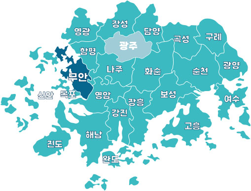 전라남도 농아인협회 시군지회 안내